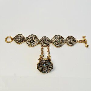 Oscar de la Renta Rose Pave Bracelet With Ring